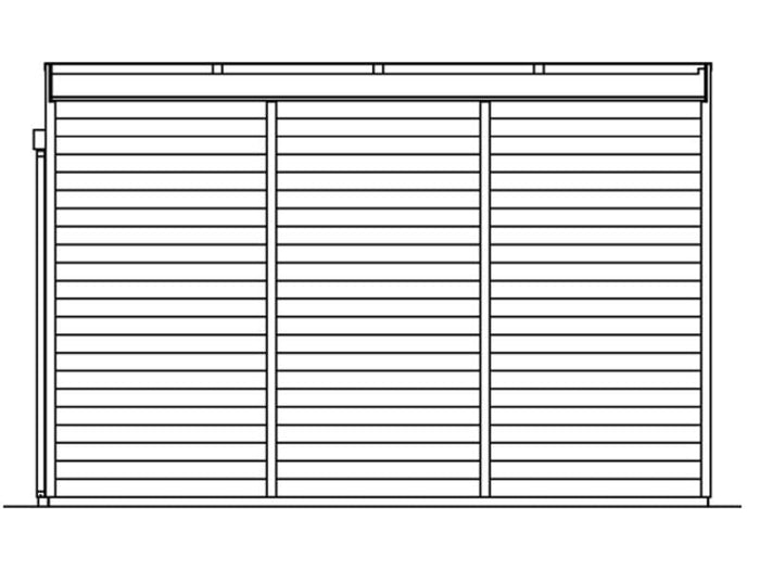 Skan Holz Gartenhaus Tokio 4 zweischalig schiefergrau