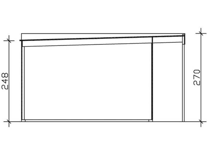 Skan Holz Gartenhaus Tokio 4 zweischalig schiefergrau