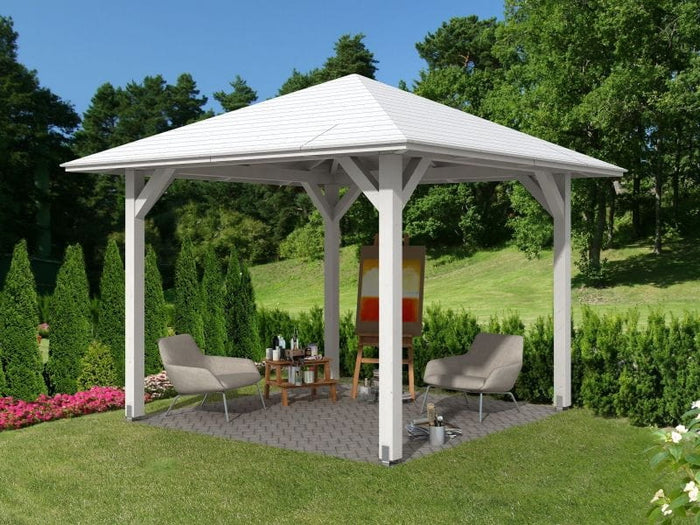 Skan Holz Pavillon Cannes Größe 1 in weiß