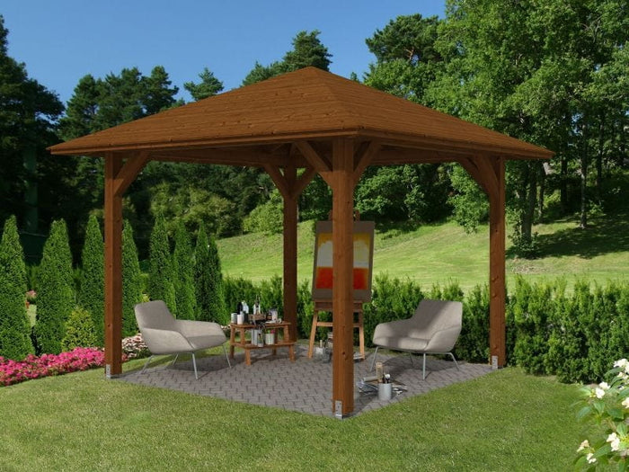 Skan Holz Pavillon Cannes Größe 1 in nussbaum