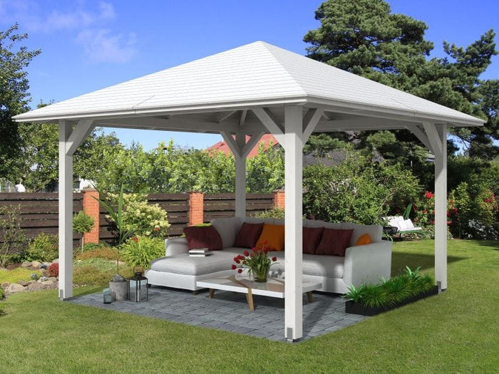 Skan Holz Pavillon Cannes Größe 2 in weiß