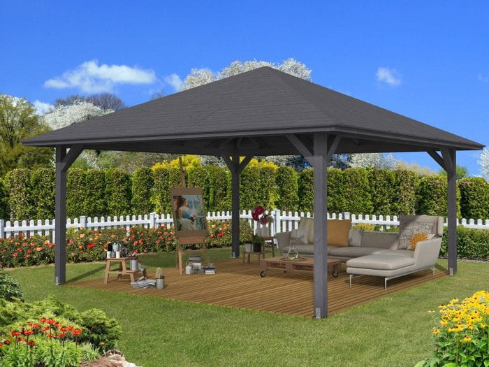 Skan Holz Pavillon Cannes Größe 4 in schiefergrau