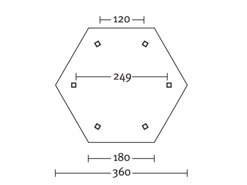 Skan Holz Pavillon Nancy Größe 1 in eiche hell