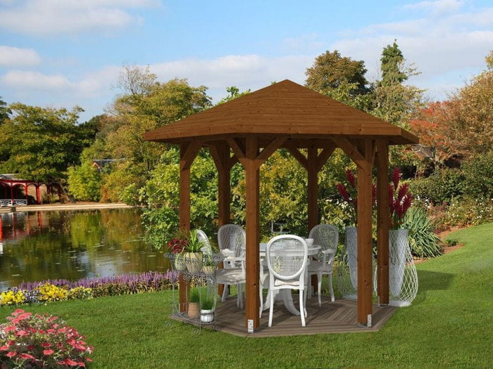 Skan Holz Pavillon Nancy Größe 1 in nussbaum