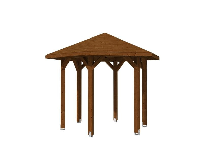 Skan Holz Pavillon Nancy Größe 1 in nussbaum