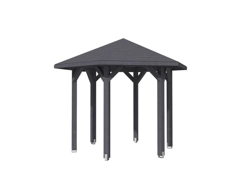 Skan Holz Pavillon Nancy Größe 1 in schiefergrau