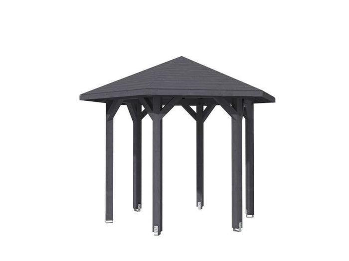 Skan Holz Pavillon Nancy Größe 1 in schiefergrau