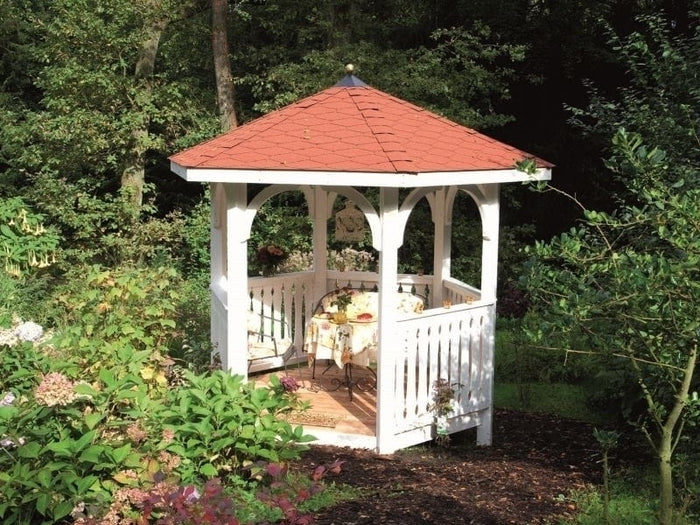 Skan Holz Pavillon Nancy Größe 1 in schiefergrau