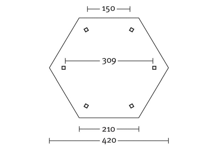 Skan Holz Pavillon Nancy Größe 2 in eiche hell