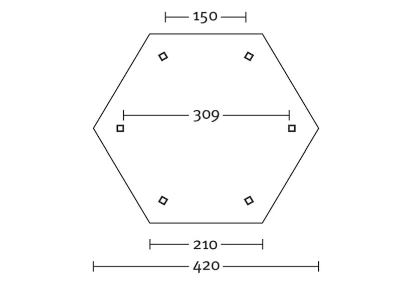 Skan Holz Pavillon Nancy Größe 2 in weiß