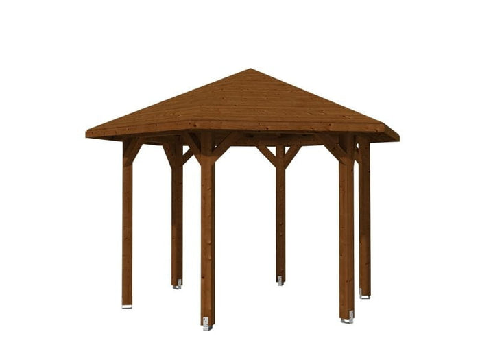 Skan Holz Pavillon Nancy Größe 2 in nussbaum