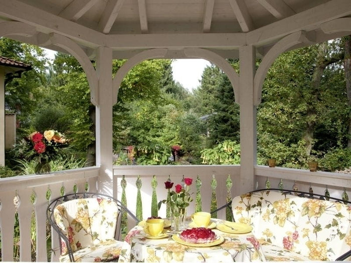 Skan Holz Pavillon Nancy Größe 2 in nussbaum