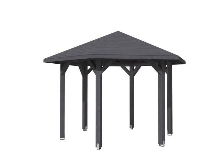 Skan Holz Pavillon Nancy Größe 2 in schiefergrau