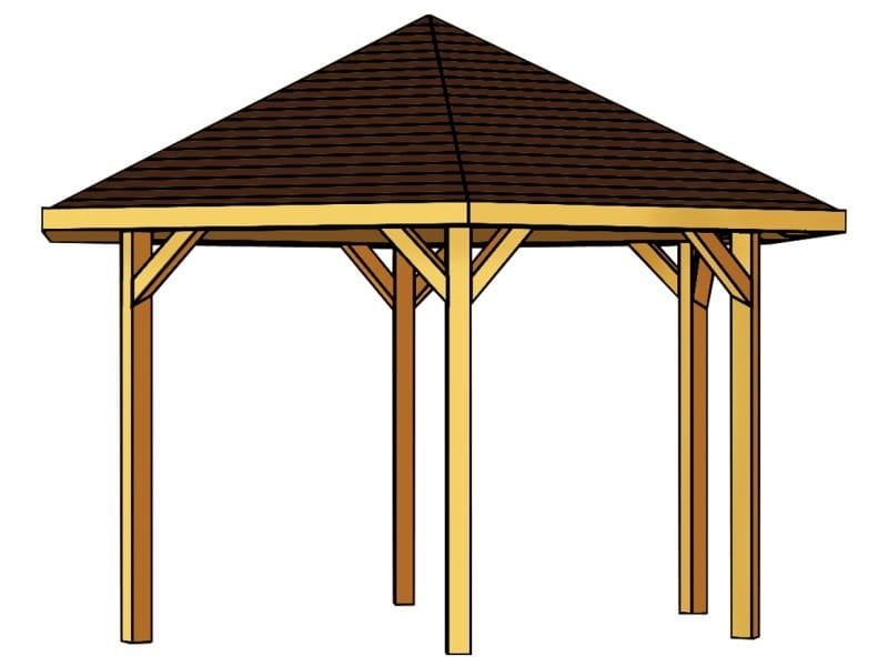 Skan Holz Pavillon Nancy Größe 3 in eiche hell