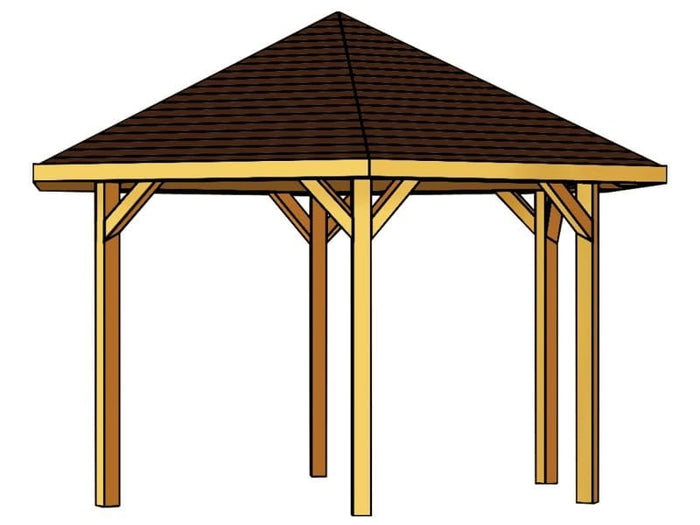 Skan Holz Pavillon Nancy Größe 3 in eiche hell