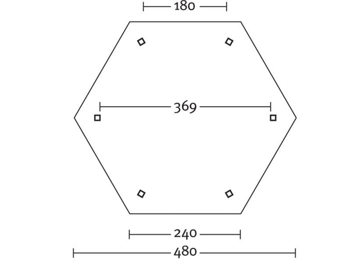 Skan Holz Pavillon Nancy Größe 3 in schiefergrau