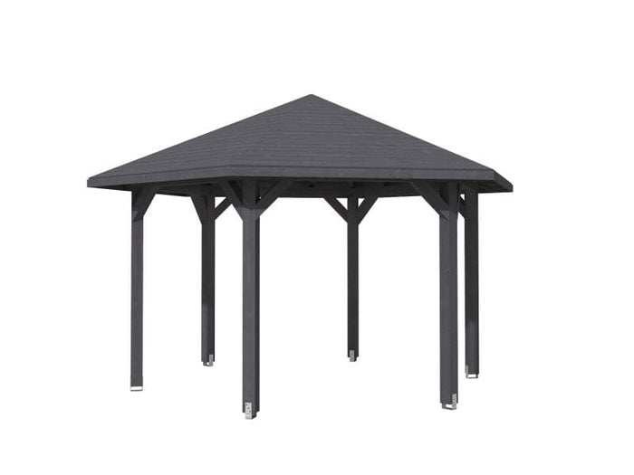 Skan Holz Pavillon Nancy Größe 3 in schiefergrau