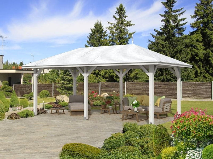 Skan Holz Pavillon Orleans Größe 1 in weiß