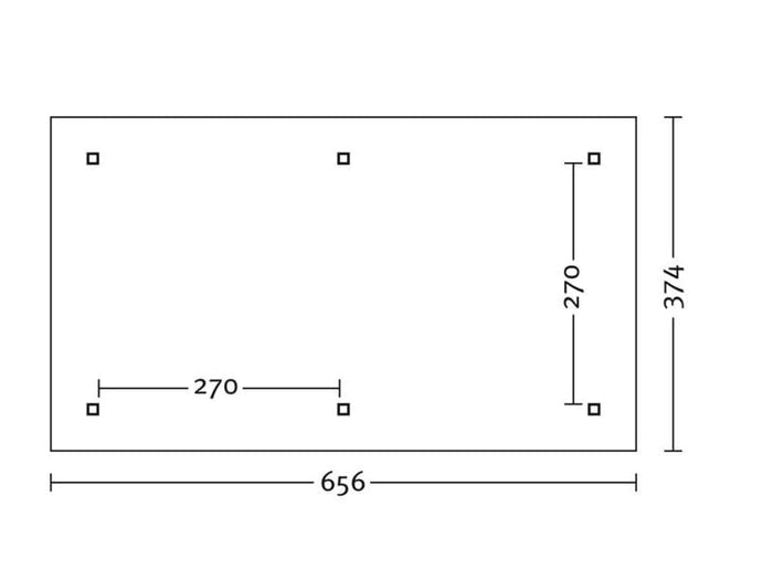 Skan Holz Pavillon Orleans Größe 1 in weiß