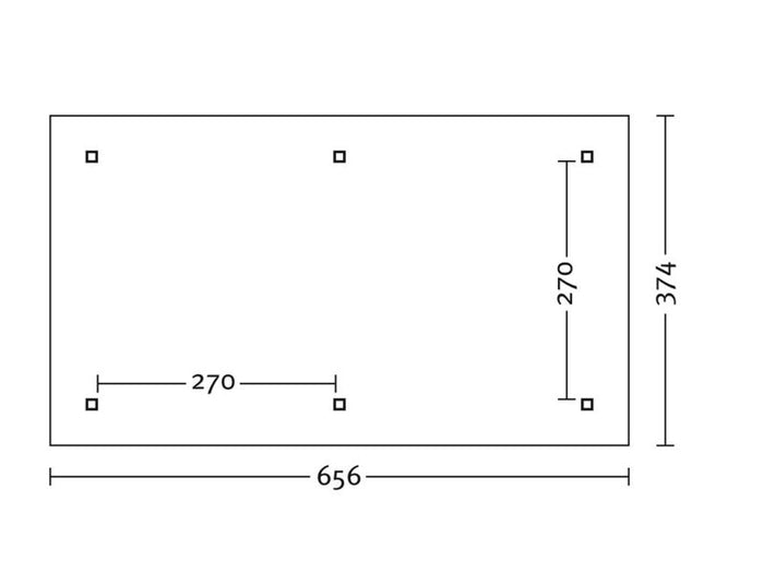 Skan Holz Pavillon Orleans Größe 1 in nussbaum