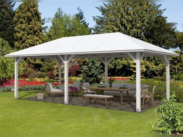 Skan Holz Pavillon Orleans Größe 2 in weiß