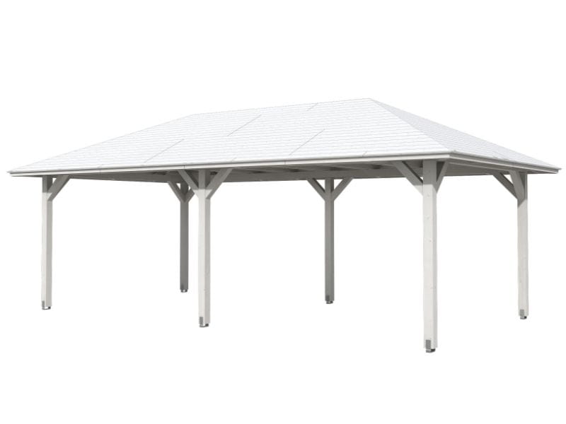 Skan Holz Pavillon Orleans Größe 2 in weiß