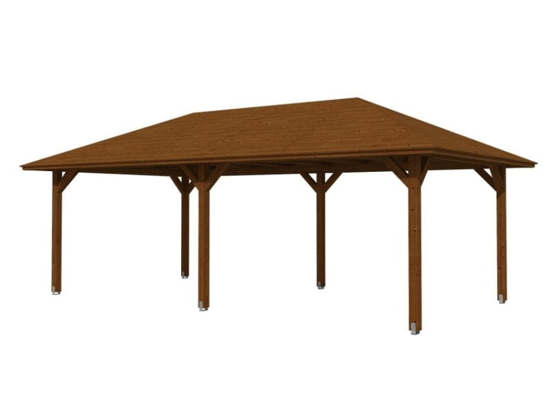 Skan Holz Pavillon Orleans Größe 2 in nussbaum