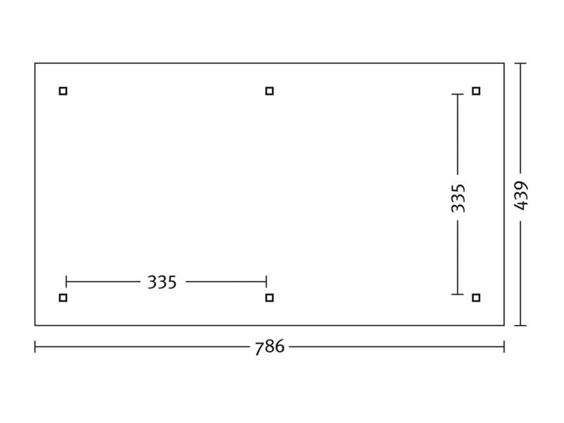 Skan Holz Pavillon Orleans Größe 2 in schiefergrau