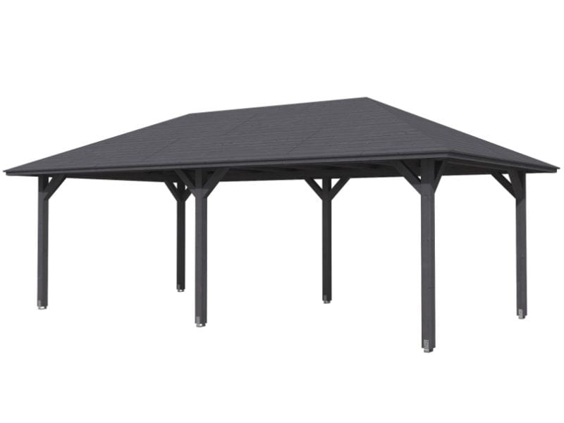 Skan Holz Pavillon Orleans Größe 2 in schiefergrau