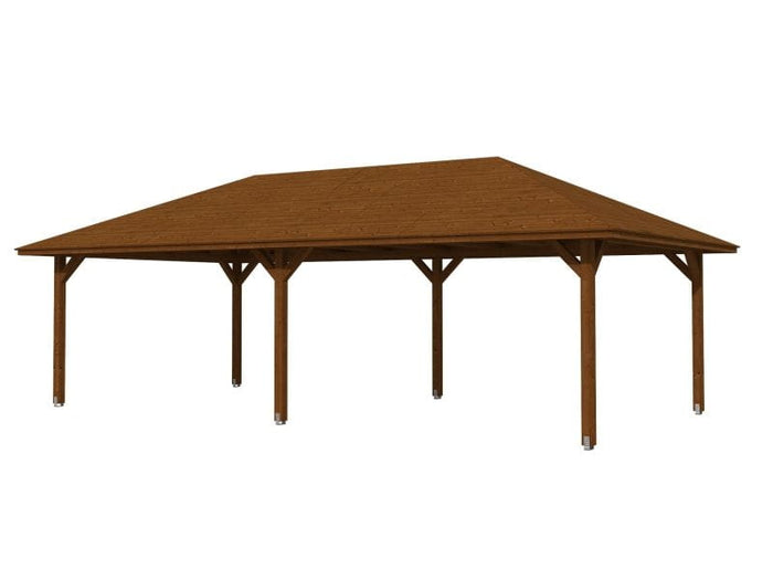 Skan Holz Pavillon Orleans Größe 3 nussbaum