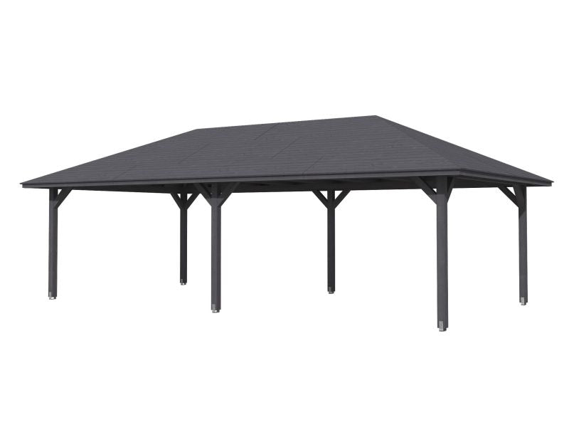 Skan Holz Pavillon Orleans Größe 3 schiefergrau