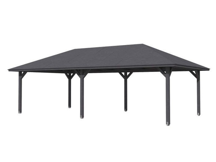 Skan Holz Pavillon Orleans Größe 3 schiefergrau