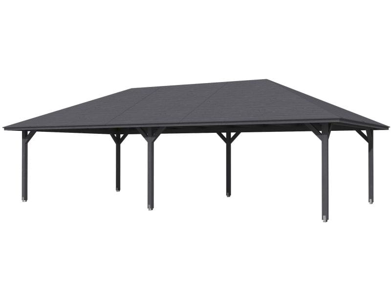 Skan Holz Pavillon Orleans Größe 4 in schiefergrau