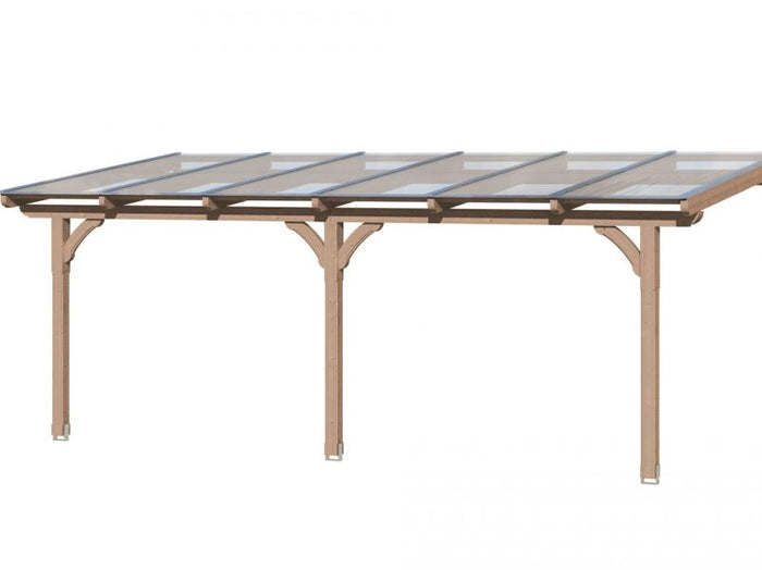 Skan Holz Terrassenüberdachung Rimini 648 x 350 cm natur