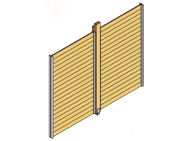 Skan Holz Wand für Toulouse in schiefergrau