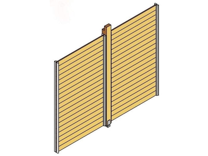 Skan Holz Wand für Toulouse in weiß