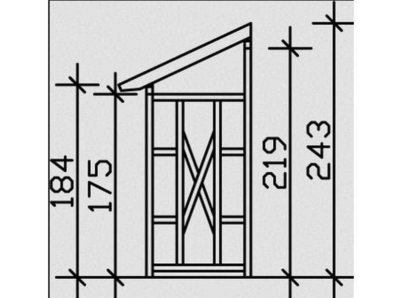 Skan Holz Wandanbau Holzunterstand Paul 2