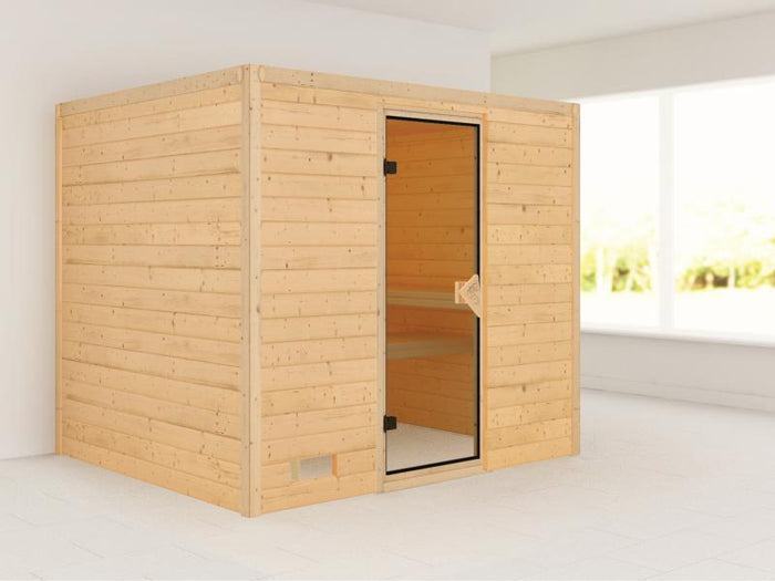 Sonara - Karibu Sauna ohne Ofen - ohne Dachkranz -