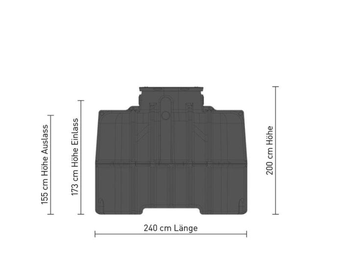 Speidel Zisternen-Komplett-Set Schmaltank 3000 Liter