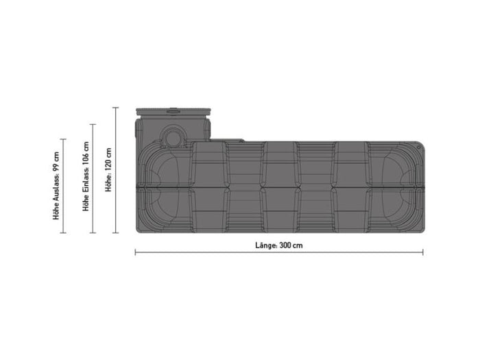 Speidel Zisternen-Set Flachtank 5000 Liter