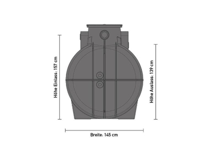Speidel Zisternen-Set Garten Eco 3000 Liter mit Tankabdeckung und Korbfilter