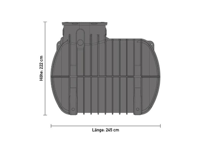 Speidel Zisternen-Set Garten Eco 5000 Liter mit Tankabdeckung und Korbfilter
