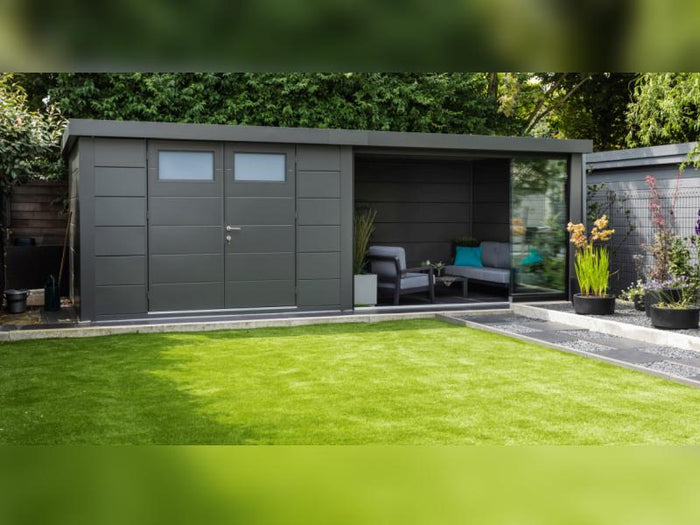 Telluria Glasschiebewände / SIN4836, Granitgrau