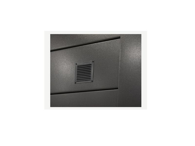 Telluria Metall-Garage Classico 3663, Weiß, inkl. Garagentor und Fenster