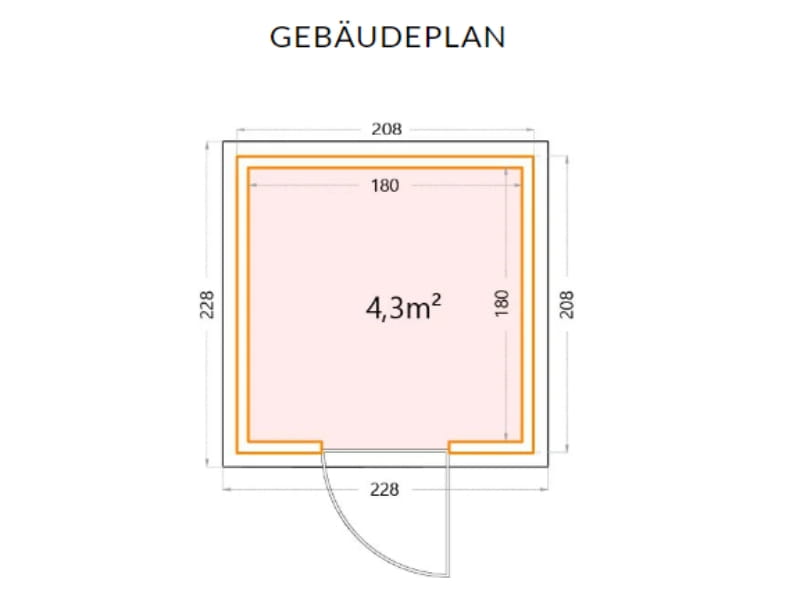 Telluria Metall-Gerätehaus Classico 2121 Granitgrau