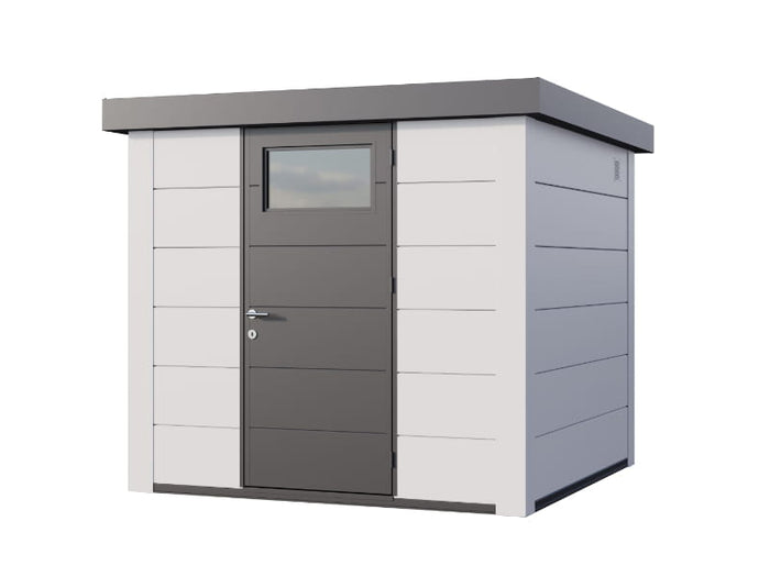 Telluria Metall-Gerätehaus Classico 2424 Komplett Weiß