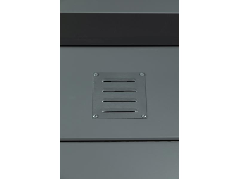 Telluria Metall-Gerätehaus Duo 3336+, Komplett Weiß