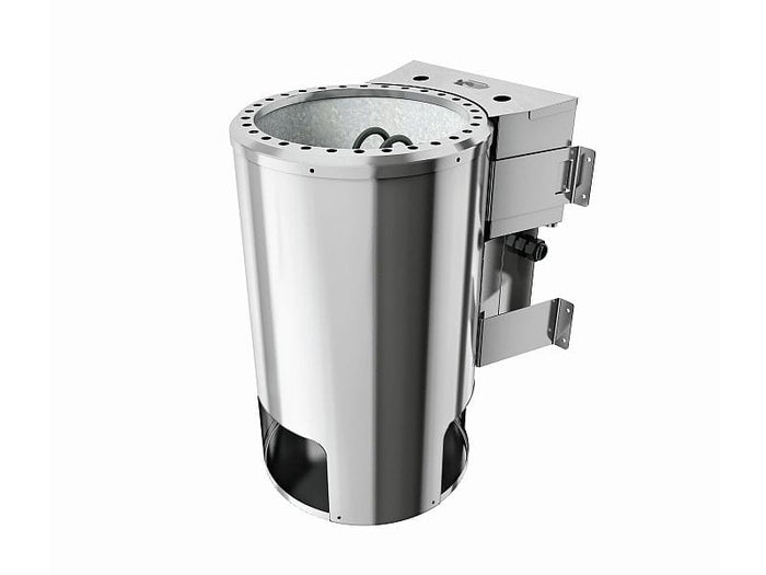 Tonja - Karibu Sauna Plug & Play 3,6 kW Bio Ofen, ext. Steuerung - ohne Dachkranz - Moderne Saunatür