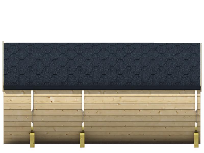 Tuindeco Saunafass 195 x 250 cm Thermowood