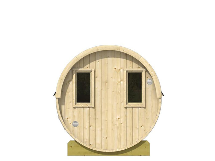 Tuindeco Saunafass 215 x 400 cm mit Vorraum Thermowood